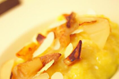 Golden Indulgence: Exploring Saffron Almond Rice Pudding