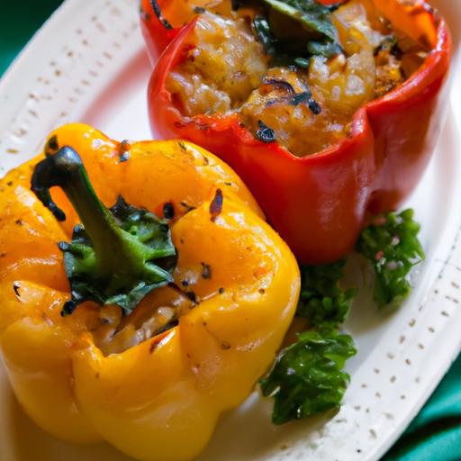 Colorful‍ Stuffed Bell Peppers: Rice & Veggie Delight Recipe