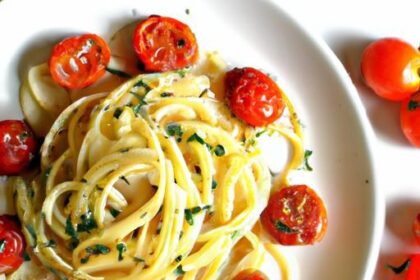 Savor the Flavor: Pasta with Roasted Garlic & Cherry Tomatoes
