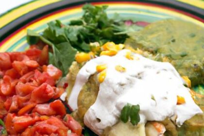 Zesty Chicken Enchiladas with Tangy Roasted Tomatillo Sauce