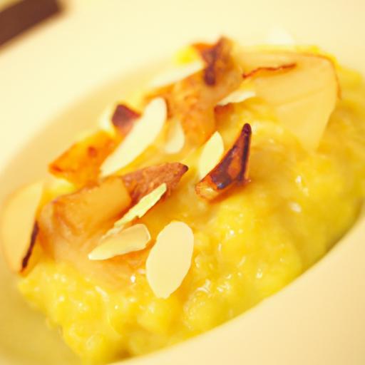Golden Indulgence: Exploring Saffron Almond Rice Pudding