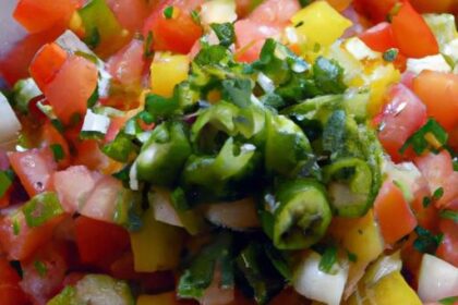 Zesty Pico de Gallo: Fresh Tomatoes & Serrano Peppers Bliss