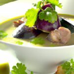 Fusion Flavors: Green Curry with Eggplant and Gyeranjjim Delights