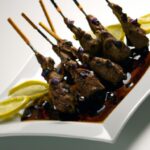 Savor the Flavor: Grilled Lamb Skewers with Saffron Yogurt