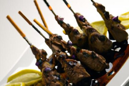 Savor the Flavor: Grilled Lamb Skewers with Saffron Yogurt