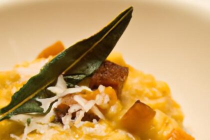 Creamy Pumpkin Risotto with Sage and a Hint of Nutmeg