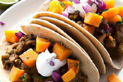Flavorful Black Bean & Sweet Potato Tacos with Creamy Avocado