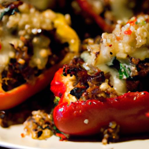 Quinoa & Black Bean Stuffed Peppers: A Flavorful Twist