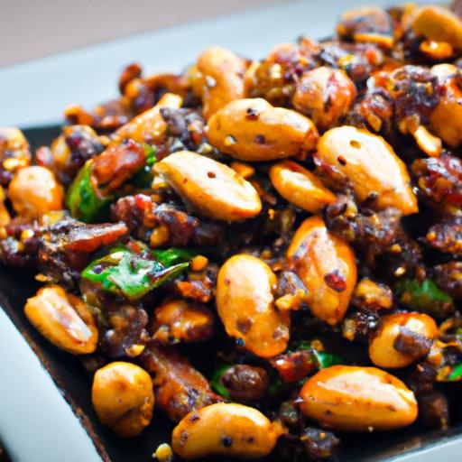 Crispy Spicy Roasted Peanuts Infused with Fragrant Curry Leaves