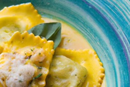 Delicate Crab & Ricotta Ravioli with Zesty Lemon Twist
