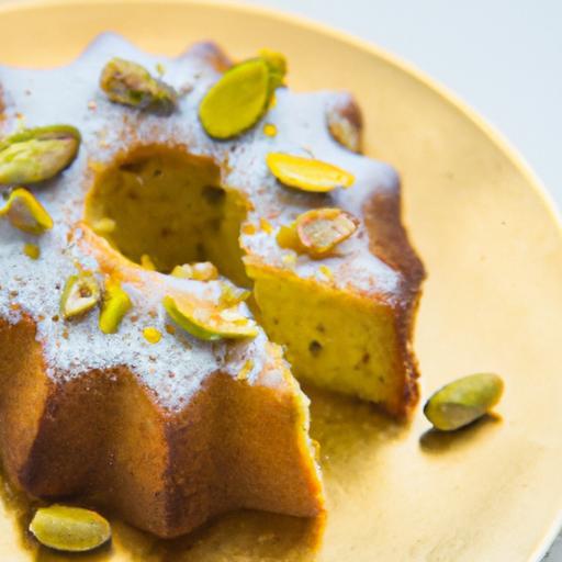 Zesty Lemon Olive Oil Cake with Crunchy Pistachio Crumble