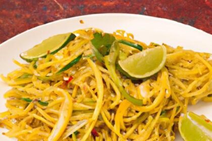 Zesty Spicy Peanut Noodles with a Refreshing Lime Twist
