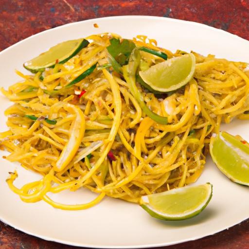 Zesty Spicy Peanut Noodles with a Refreshing Lime Twist