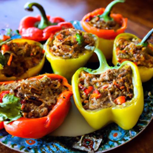 Delicious Keto Stuffed Peppers with Savory Ground Turkey