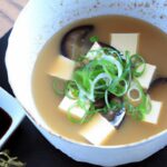 Savoring Miso Soup: Tofu and Enoki Mushroom Delight