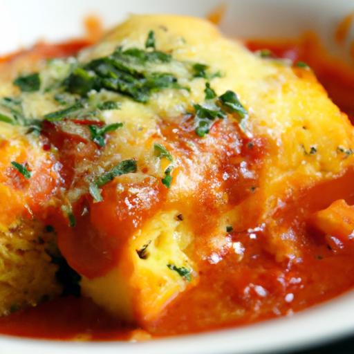 Savor Cheesy Baked Polenta with Rich Marinara Bliss