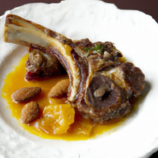 Savory Slow-Cooked Lamb with Almonds and Apricots Delight