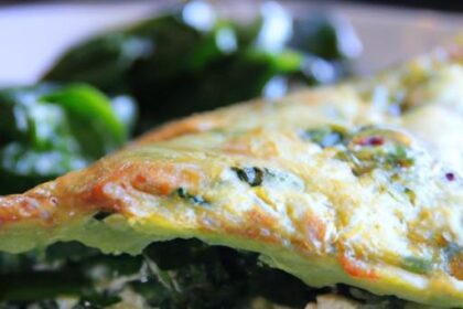Wholesome Spinach & Goat Cheese Omelette: A Flavorful Bite