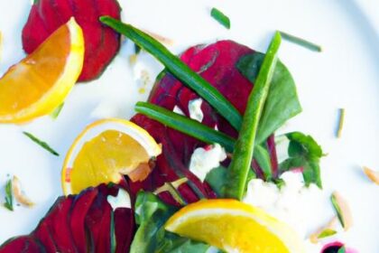 Beet Carpaccio with Citrus Vinaigrette and Feta Delight