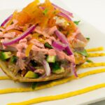 Tuna Tostadas with Chipotle Mayo: A Spicy Coastal Delight