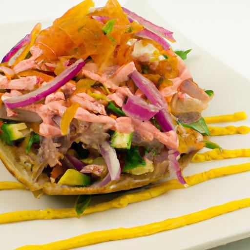 Tuna Tostadas with Chipotle Mayo: A Spicy Coastal Delight