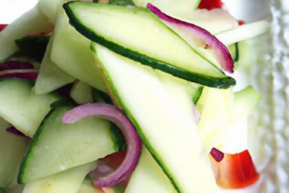 Crisp Cucumber & Onion Salad: A Tangy Vinegar Twist