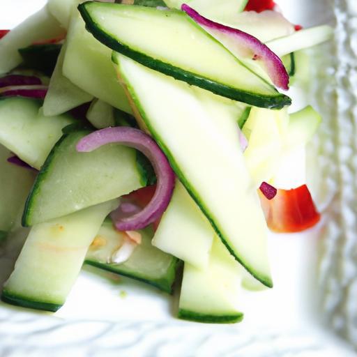 Crisp Cucumber & Onion Salad: A Tangy Vinegar Twist