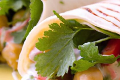 Chickpea Salad Wrap with Creamy Yogurt Dressing Delight