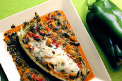 Cheesy Bean Chiles Rellenos: A Flavorful Fiesta Dish
