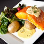 Golden Crispy Salmon with Velvety Saffron Beurre Blanc