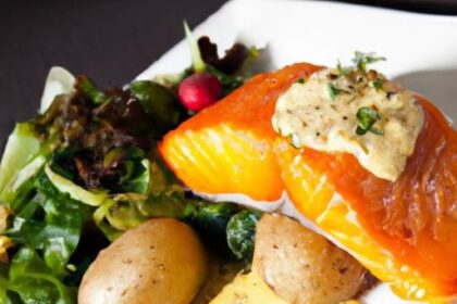 Golden Crispy Salmon with Velvety Saffron Beurre Blanc