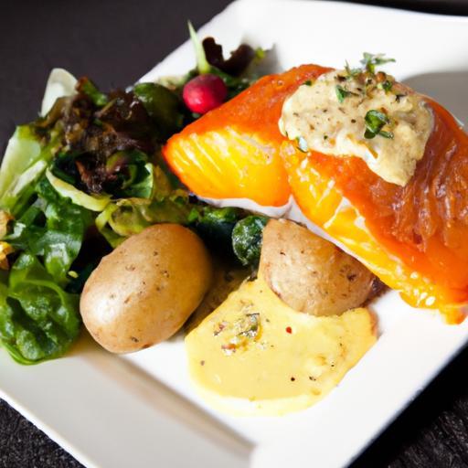 Golden Crispy Salmon with Velvety Saffron Beurre Blanc