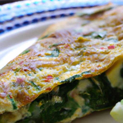 Wholesome Spinach & Goat Cheese Omelette: A Flavorful Bite