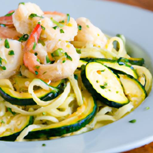 Zesty⁤ Keto‍ Shrimp ​Scampi Over Fresh Zucchini Noodles Delight