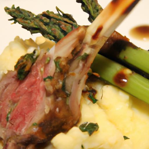 Savor Lamb Chops Paired with Creamy Garlic Mashed Cauliflower