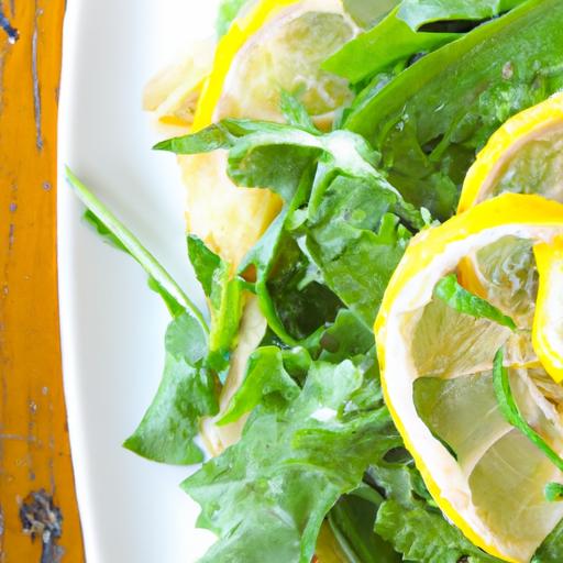 Zesty Arugula & Parmesan Salad with Bright⁣ Lemon Vinaigrette