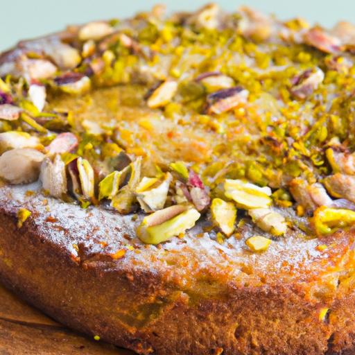 Zesty Lemon Olive Oil Cake with Crunchy Pistachio Crumble