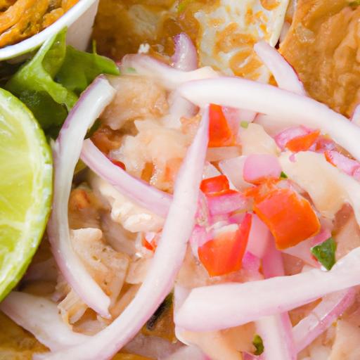 Crispy Tostadas with Zesty White fish Ceviche Delight