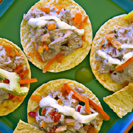 Spice Up Your Snack: Tuna Tostadas with Chipotle Mayo Delight