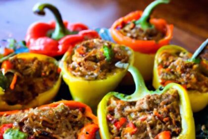 Delicious Keto Stuffed Peppers with Savory Ground Turkey