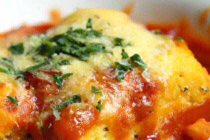 Savor Cheesy Baked Polenta with Rich Marinara Bliss