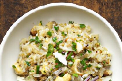 Crunchy Cauliflower Rice Pilaf with Toasted Almonds Delight