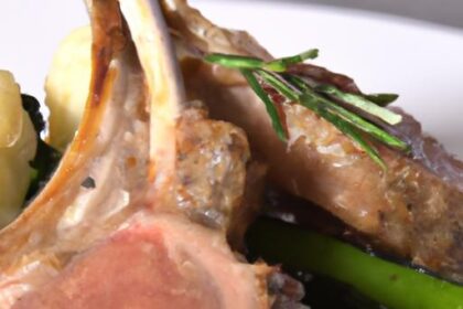 Savor Lamb Chops Paired with Creamy Garlic Mashed Cauliflower