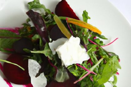 Bright Beet & Goat Cheese Salad with Zesty Citrus Vinaigrette