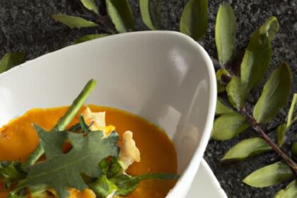 Fiery Comfort: Pumpkin and Lentil Soup with Harissa Twist