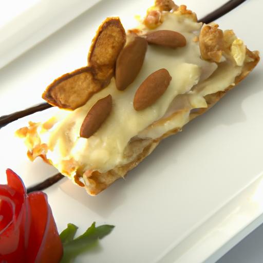 Layered Elegance: crafting ⁣pear ‍& ​Roquefort Mille-Feuille