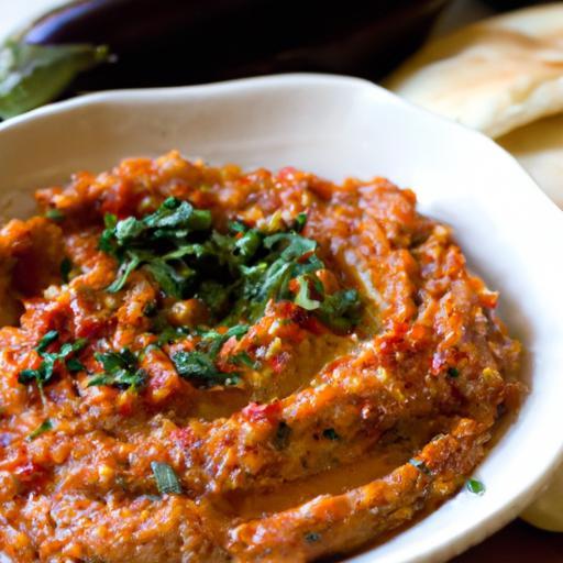 Fiery Flavors: Discover the Zesty Harissa Eggplant Dip