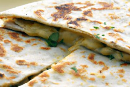 Savor Green Chile & Cheese Quesadillas with Handmade Tortillas