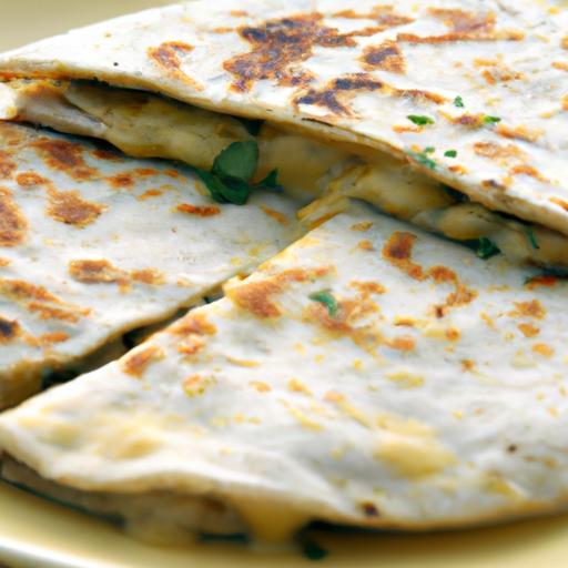 Savor Green Chile & Cheese Quesadillas with Handmade Tortillas