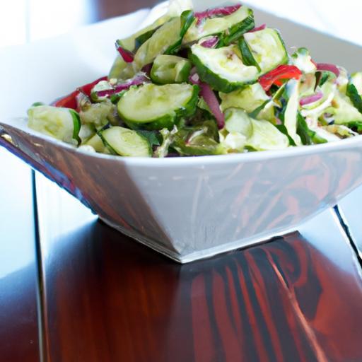 Refreshing Greek Salad with Crisp Cucumbers: A Perfect Bite